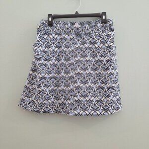 DAILY SPORTS BORN IN SWEDEN BRAND SIZE 12 SKORT BLUE/CREAM FLORAL